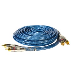 CABLE BLINDADO RCA 5M - MXT - AZUL