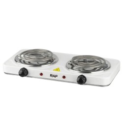 COCINA ELECTRICA RAF R.8020BB (2 BOCAS) / BLANCO / 110V
