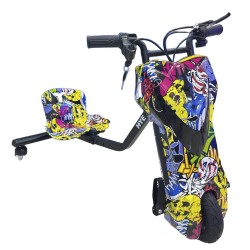 TRICICLO ELETRICO HYE-TR02 8.5" - YELLOW GRAFFITI