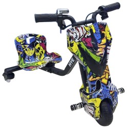 TRICICLO HYE-TR01 6.5" YELLOW GRAFFITI