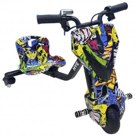 TRICICLO ELECTRICO HYE-TR01 6.5" - YELLOW GRAFFITI
