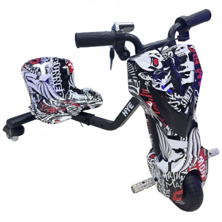 TRICICLO HYE-TR01 6.5" WHITE BLACK COMIC