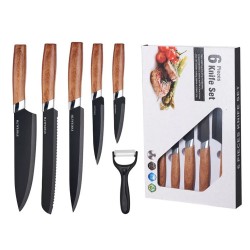 KIT FACAS KITCHEN KNIFE 6 PE€AS