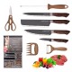 KIT DE CUCHILLOS KITCHEN KNIFE - 8 PCS