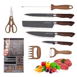 KIT DE CUCHILLOS KITCHEN KNIFE - 8 PCS
