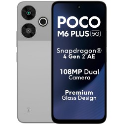 CELULAR XIAOMI POCO M6 PLUS 5G / 128G / 6 RAM / PLATA (INDIA)