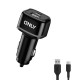 CAR 12V ONLY TIPO C BLACK 4.8A 2USB/C
