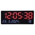 RELOJ DE PARED JH-3609 / ELECTRICO / TEMP / GRANDE