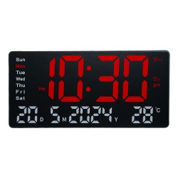 RELOGIO DE PAREDE JH-1404 / ELETRICO / TEMP / GRANDE