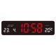RELOJ DE PARED JH-3208 / ELECTRICO / TEMP / GRANDE