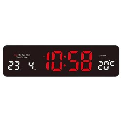 RELOGIO DE PAREDE JH-3208 / ELETRICO / TEMP / GRANDE
