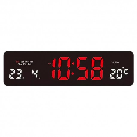 RELOJ DE PARED JH-3208 / ELECTRICO / TEMP / GRANDE
