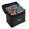 KIT DE PINCELES PERMANENTES DOBLE PUNTA TOUCH - 60 PCS