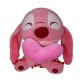 BONECO PELUCIA STITCH GRANDE COM MANTA - ROSA - LILAS