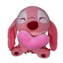 PELUCHE STITCH GRANDE CON MANTA - ROSA - LILA