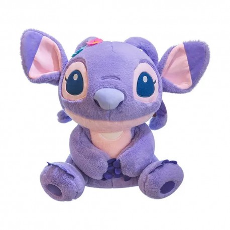 PELUCHE STITCH GRANDE CON MANTA - ROSA - LILA
