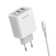 CARGADOR ECOPOWER EP-7043 - 10W - 3 PORTOS