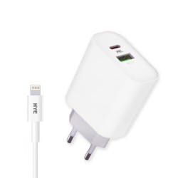 CARREGADOR HYE HYEC9L+ - USB-C A LIGHTNING