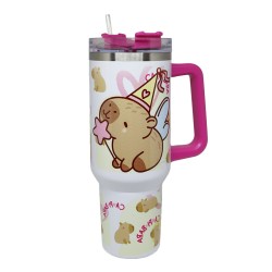 COPO TERMICO CAPIVARA BRANCO - 1200ML