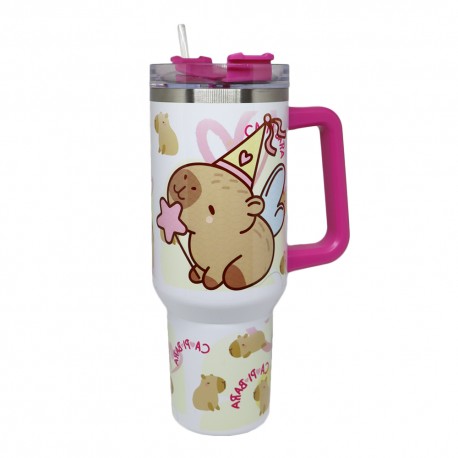 COPO TERMICO 1200ML BRANCO CAPIVARA