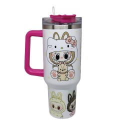 VASO TERMICO LABUBU BLANCO - 1200ML