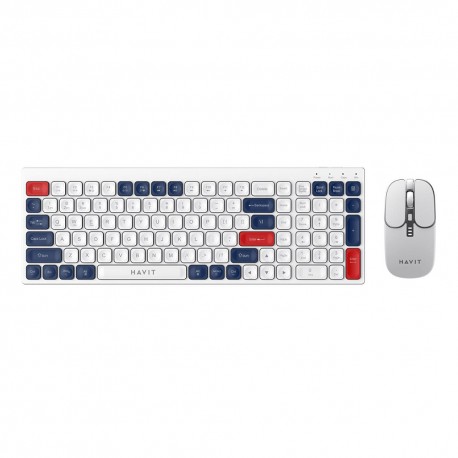 TECLADO COM MOUSE SEM FIO - HAVIT KB830WB