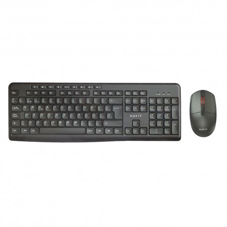 TECLADO COM MOUSE SEM FIO - HAVIT KB269GCM-SP (E) - PRETO