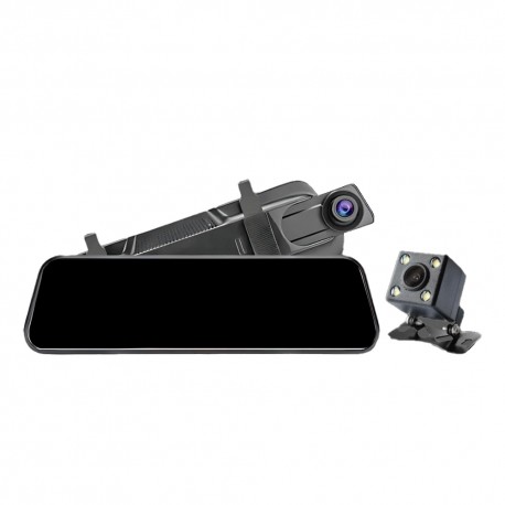 ESPEJO RETROVISOR DVR GRABADOR ECOPOWER EP-8771 - 2 CAMARAS