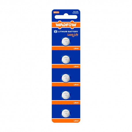 BATERIA LR44 WADFOW WJX2K44 - 5 PCS