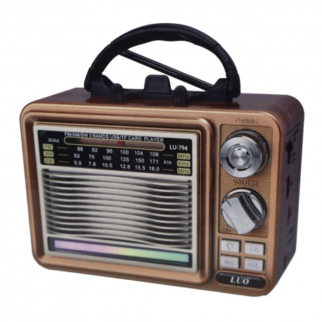 RADIO LUO LU-794 3-BAND REC/USB/BT/TF