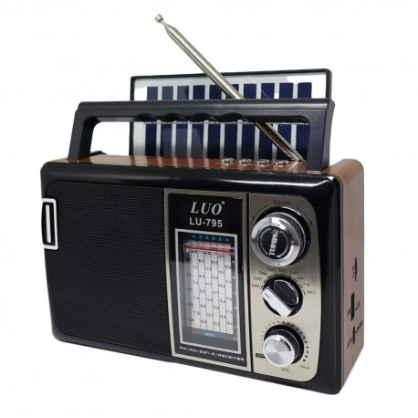 RADIO LUO LU-795 8-BAND REC/USB/BT/SOLAR