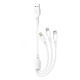 CABO USB 3 EM 1 XO XO-NB230 / V8/LIGHTNING/TIPO-C