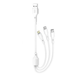 CABO USB 3 EM 1 XO XO-NB230 / V8/LIGHTNING/TIPO-C