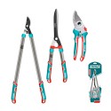 JUEGO DE TIJERAS DE PODAR TOTAL THT156033 - 3 PCS