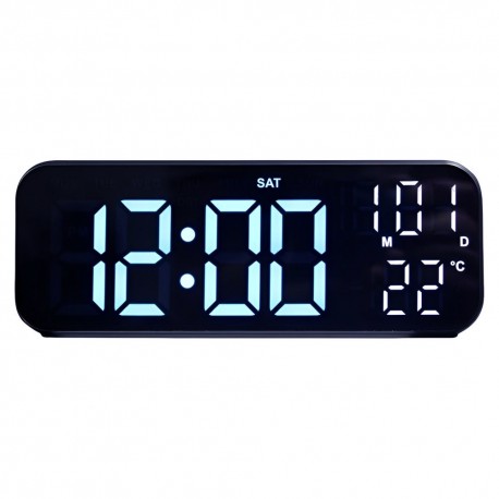RELOJ DE PARED SATE AC-T6852 / AZUL / ELECTRICO