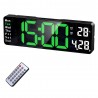 RELOJ DE PARED SATE AC-T6813 / VERDE / ELECTRICO