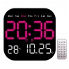 RELOJ DE PARED SATE AC-T6845 / ROSA / ELECTRICO