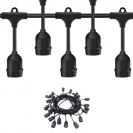 TENDERO DE LUCES 15 BOCALES E27 - 10M