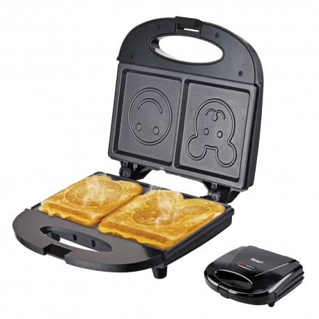 SANDWICHERA CON DISEÑO RAF R.251 - NEGRO - 220V