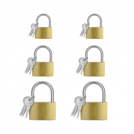 CADEADO CARTELA 12P€S 32-34-50MM 20305