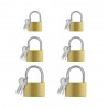 CANDADO CARTELA 32-34-50MM - 20305 - 6 PCS