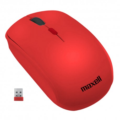 MOUSE PARA PC MAXELL MOWL-100 SEM FIO - ROJO