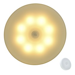 LAMPA C/SENSOR SATE LED A-EMB03 AMARELA