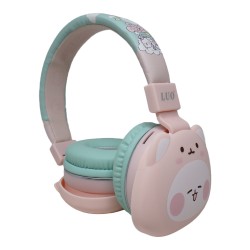 FONE DE OUVIDO LUO LU-994 - BLT - LED - GATO/ROSA