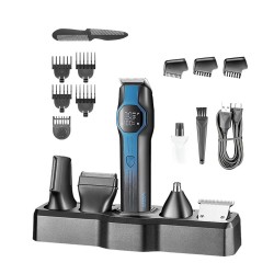 MAQUINA VGR V-173 BARBA/CABELO - 13 EM 1 - LCD