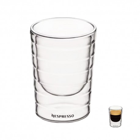 TAZA VIDRIO DOBLE 80ML NESPRESSO - 1 UNID