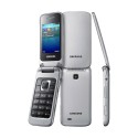 CELULAR SAMSUNG GT-C3520 (FLIP) DUAL SIM / PLATA