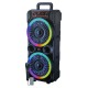 SPEAKER PARTY KANDEXS YE-0262 - 8"X2 - BLT - AUX - MIC C/ CABLE