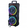 SPEAKER PARTY KANDEXS YE-0262 - 8"X2 - BLT - AUX - MIC C/ CABLE