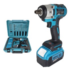 KIT DE HERRAMIENTAS - TALADRO DE IMPACTO CON MALETA ASSUR ASR-LD18 7115